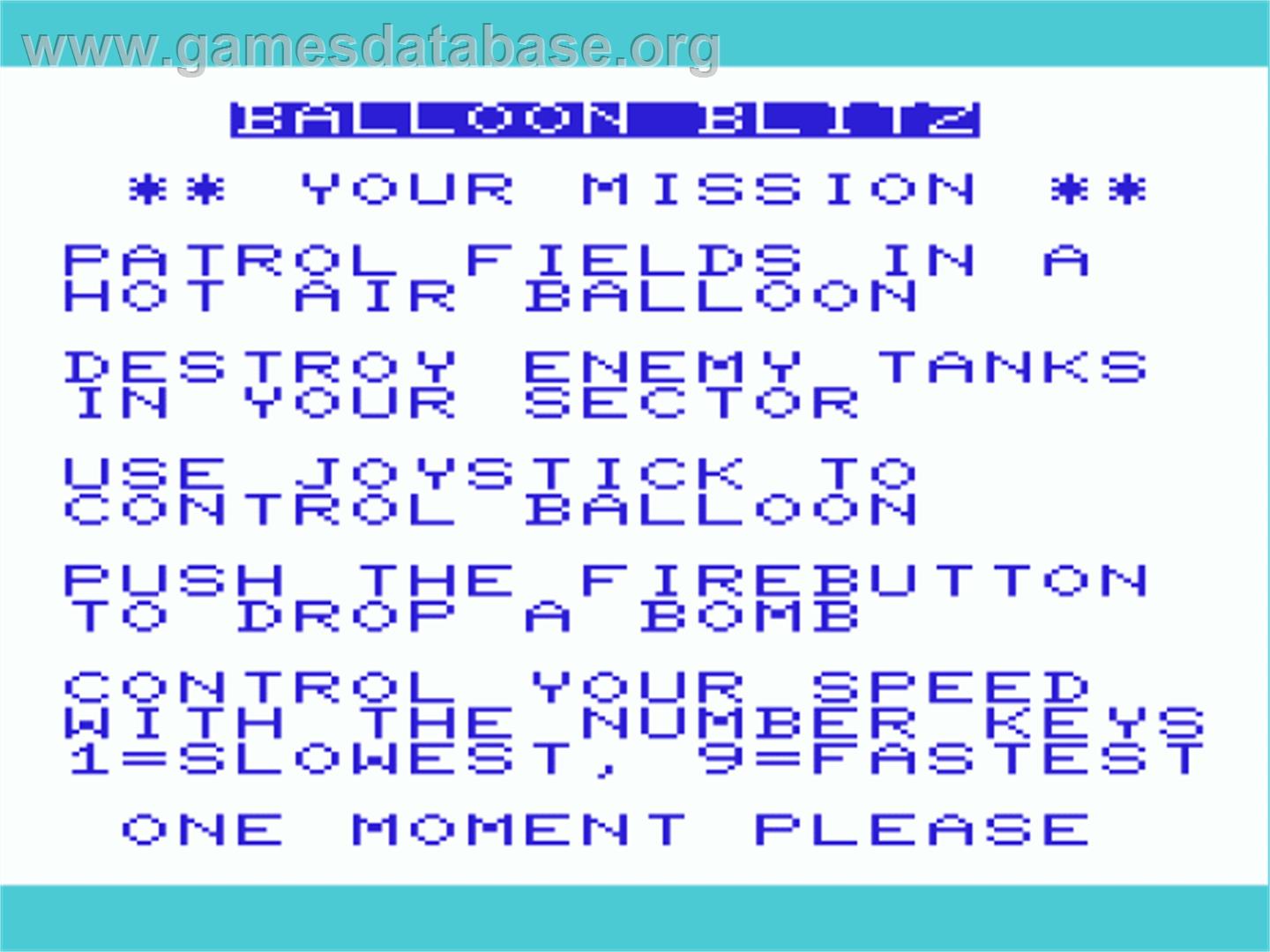 CannonBall Blitz - Commodore VIC-20 - Artwork - Title Screen