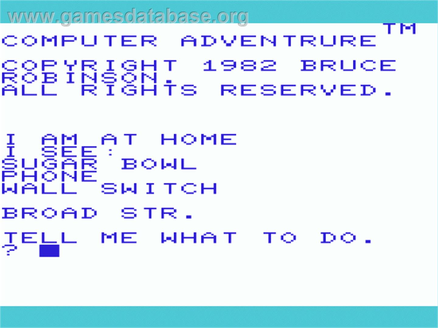 Pirate Adventure - Commodore VIC-20 - Artwork - Title Screen