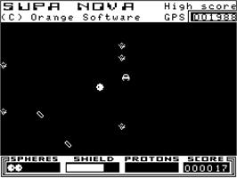 In game image of Supa Nova on the Dragon 32-64.