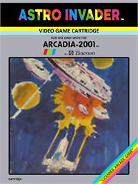 Box cover for Astro Invader on the Emerson Arcadia 2001.
