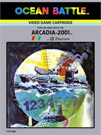 Box cover for Ocean Battle on the Emerson Arcadia 2001.