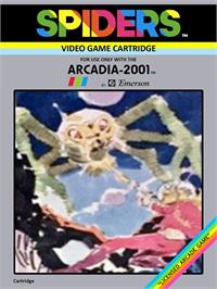 Box cover for Spiders on the Emerson Arcadia 2001.