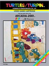 Box cover for Turtles on the Emerson Arcadia 2001.