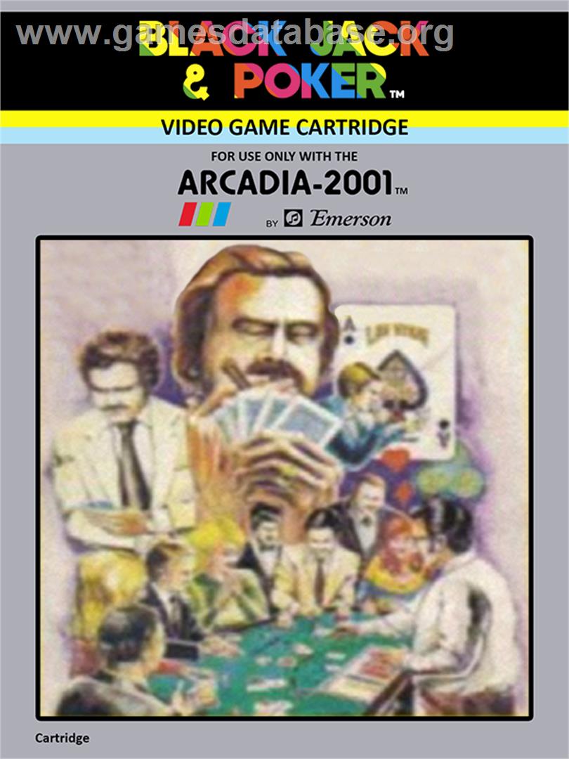 Blackjack and Poker - Emerson Arcadia 2001 - Artwork - Box