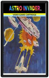 Cartridge artwork for Astro Invader on the Emerson Arcadia 2001.