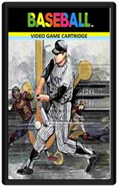 Cartridge artwork for Baseball on the Emerson Arcadia 2001.