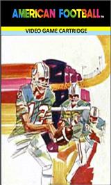 Top of cartridge artwork for American Football on the Emerson Arcadia 2001.