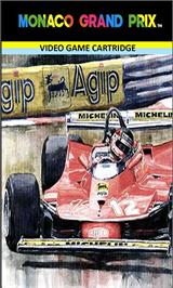 Top of cartridge artwork for Monaco Grand Prix on the Emerson Arcadia 2001.