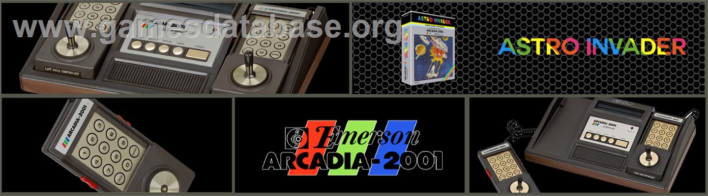 Astro Invader - Emerson Arcadia 2001 - Artwork - Marquee