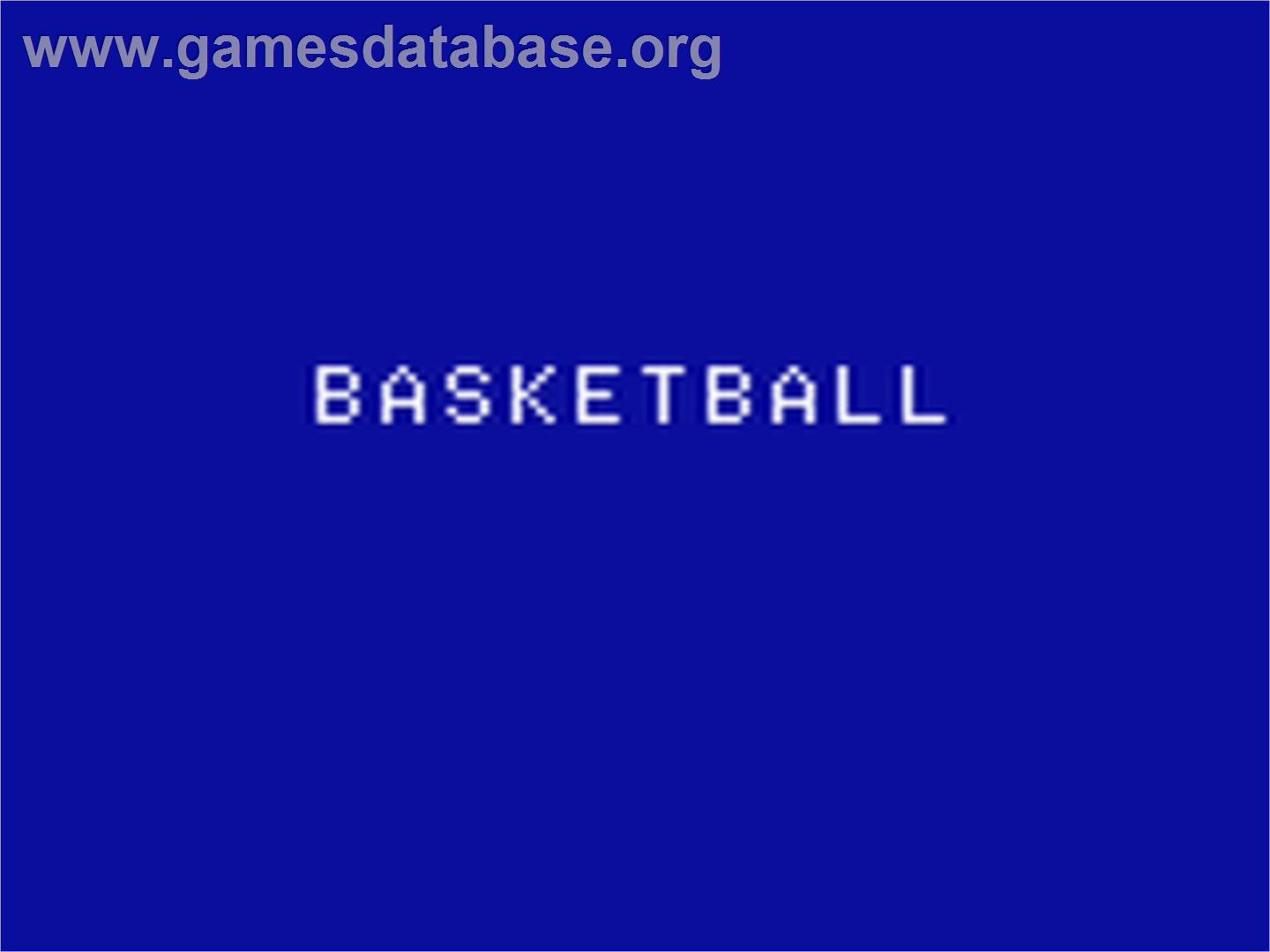 Basketball - Emerson Arcadia 2001 - Artwork - Title Screen