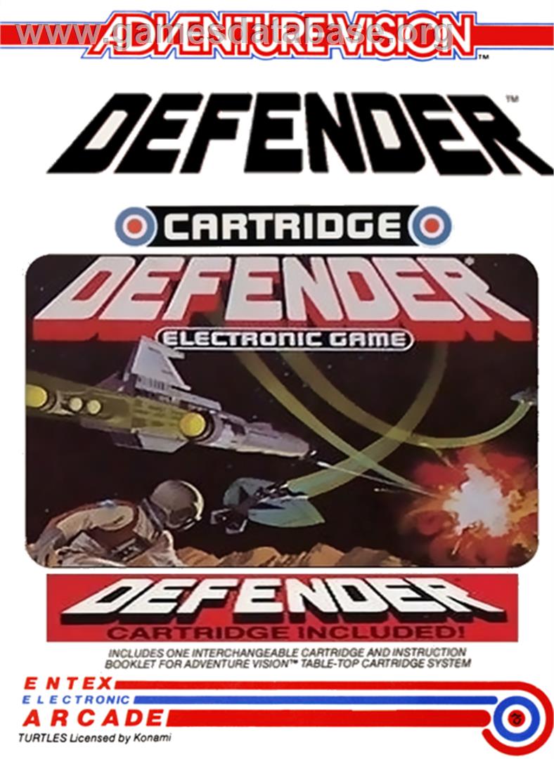 Defender - Entex Adventure Vision - Artwork - Box