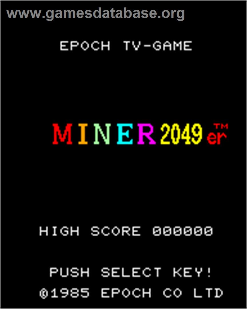 Miner 2049er - Epoch Super Cassette Vision - Artwork - Title Screen