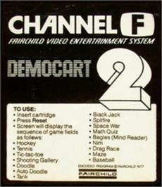 Box cover for Demonstration Cartridge 2 on the Fairchild Channel F.