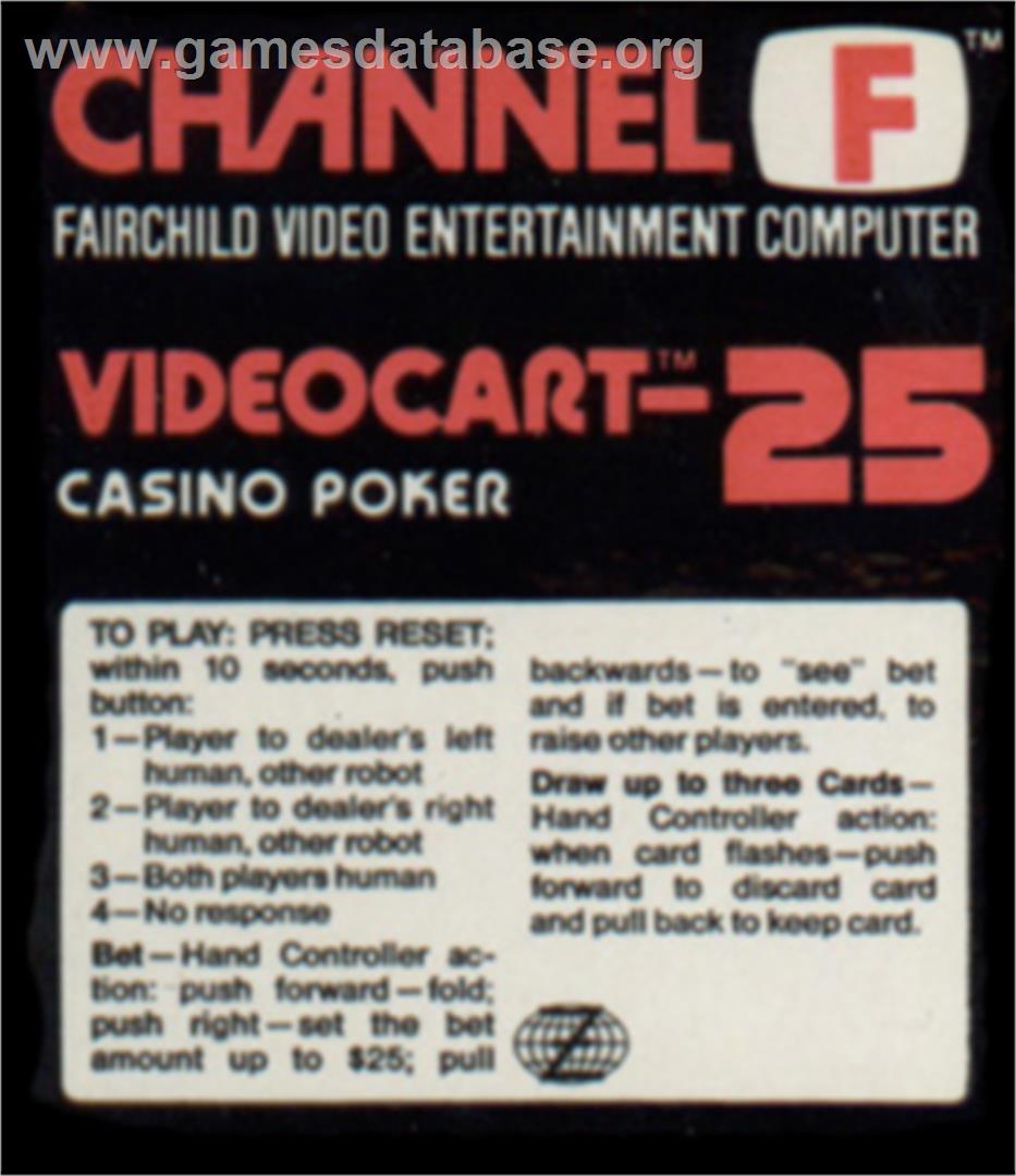 Casino Poker - Fairchild Channel F - Artwork - Box