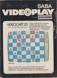 Box back cover for Schach on the Fairchild Channel F.