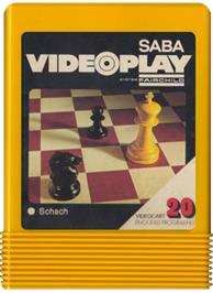 Cartridge artwork for Schach on the Fairchild Channel F.