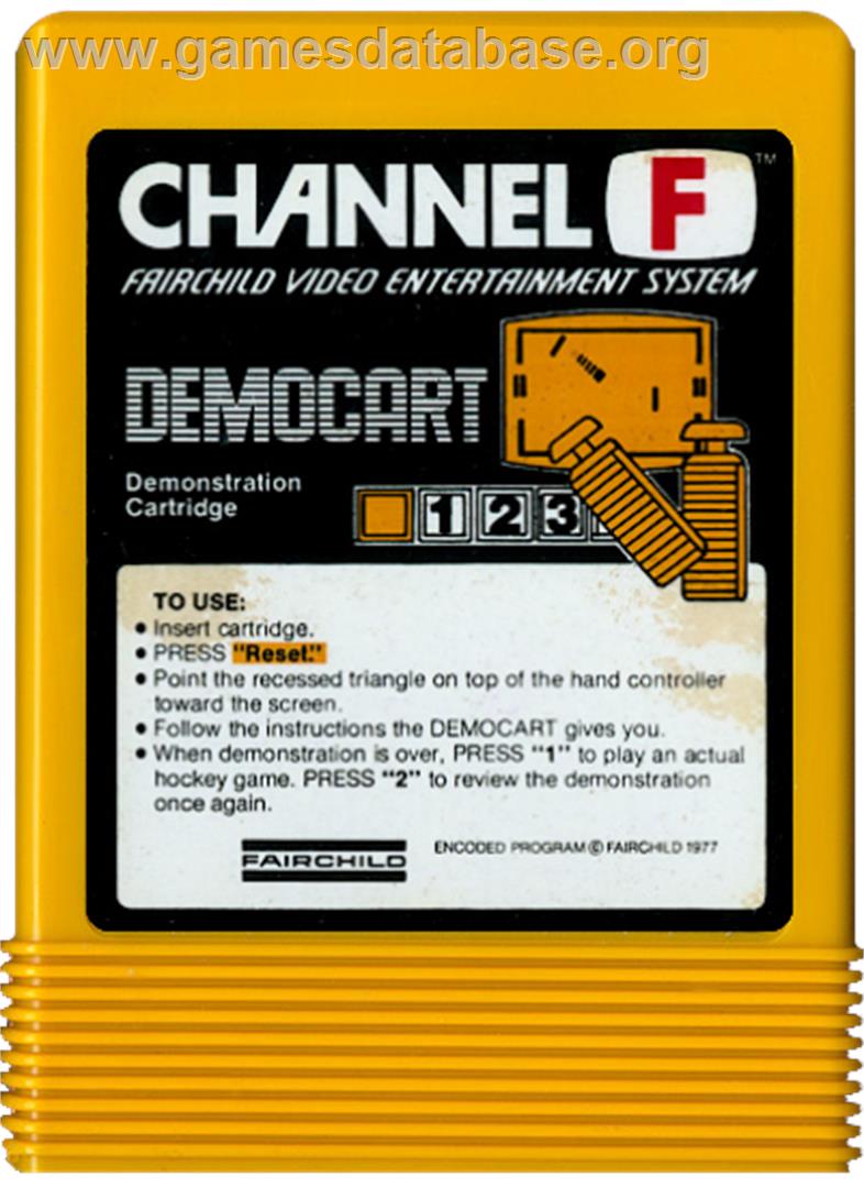 Demonstration Cartridge - Fairchild Channel F - Artwork - Cartridge
