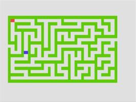 In game image of Maze, Jailbreak, Blind Man's bluf,f & Trailblazer on the Fairchild Channel F.