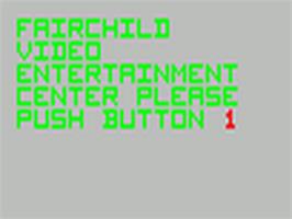 Title screen of Demonstration Cartridge 2 on the Fairchild Channel F.