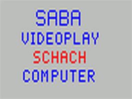 Title screen of Schach on the Fairchild Channel F.