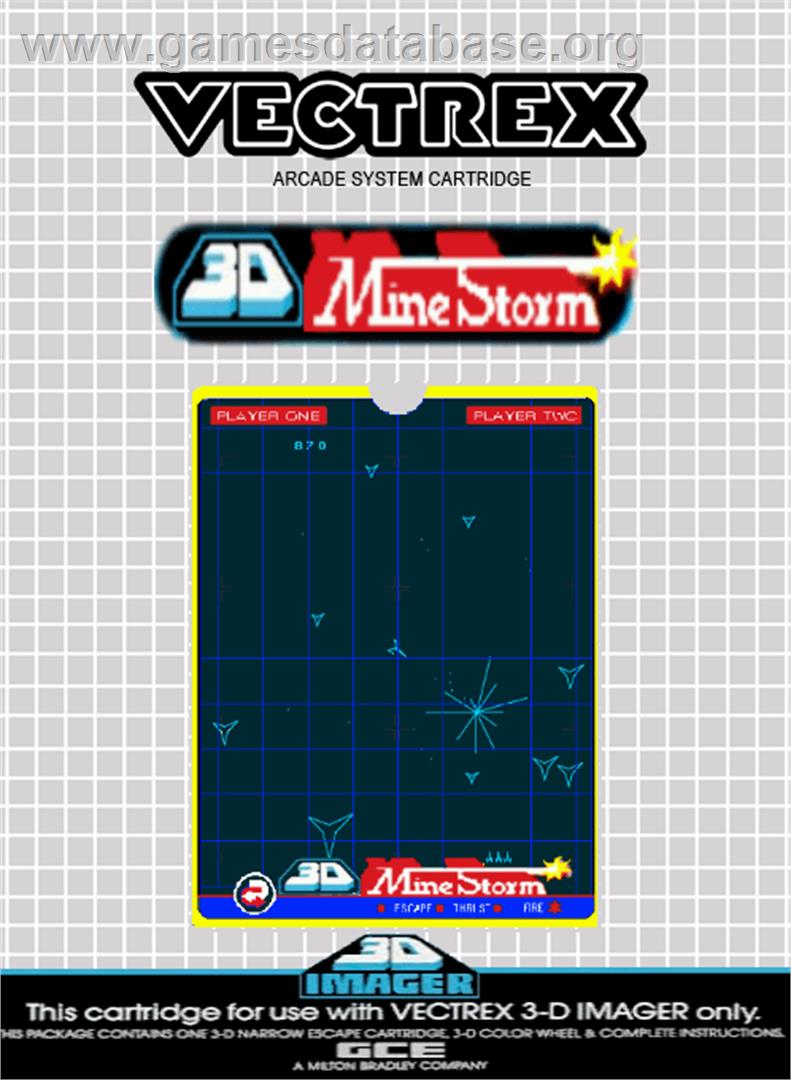 3D Mine Storm - GCE Vectrex - Artwork - Box