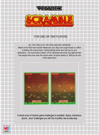 Box back cover for Scramble on the GCE Vectrex.