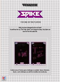 Box back cover for Spike on the GCE Vectrex.