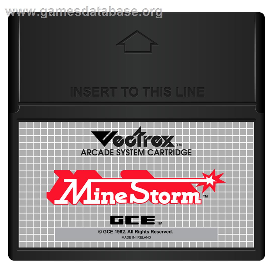 Mine Storm II - GCE Vectrex - Artwork - Cartridge