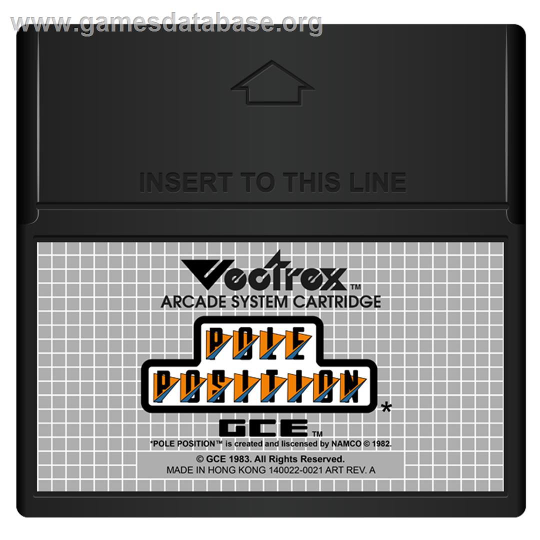 Pole Position - GCE Vectrex - Artwork - Cartridge