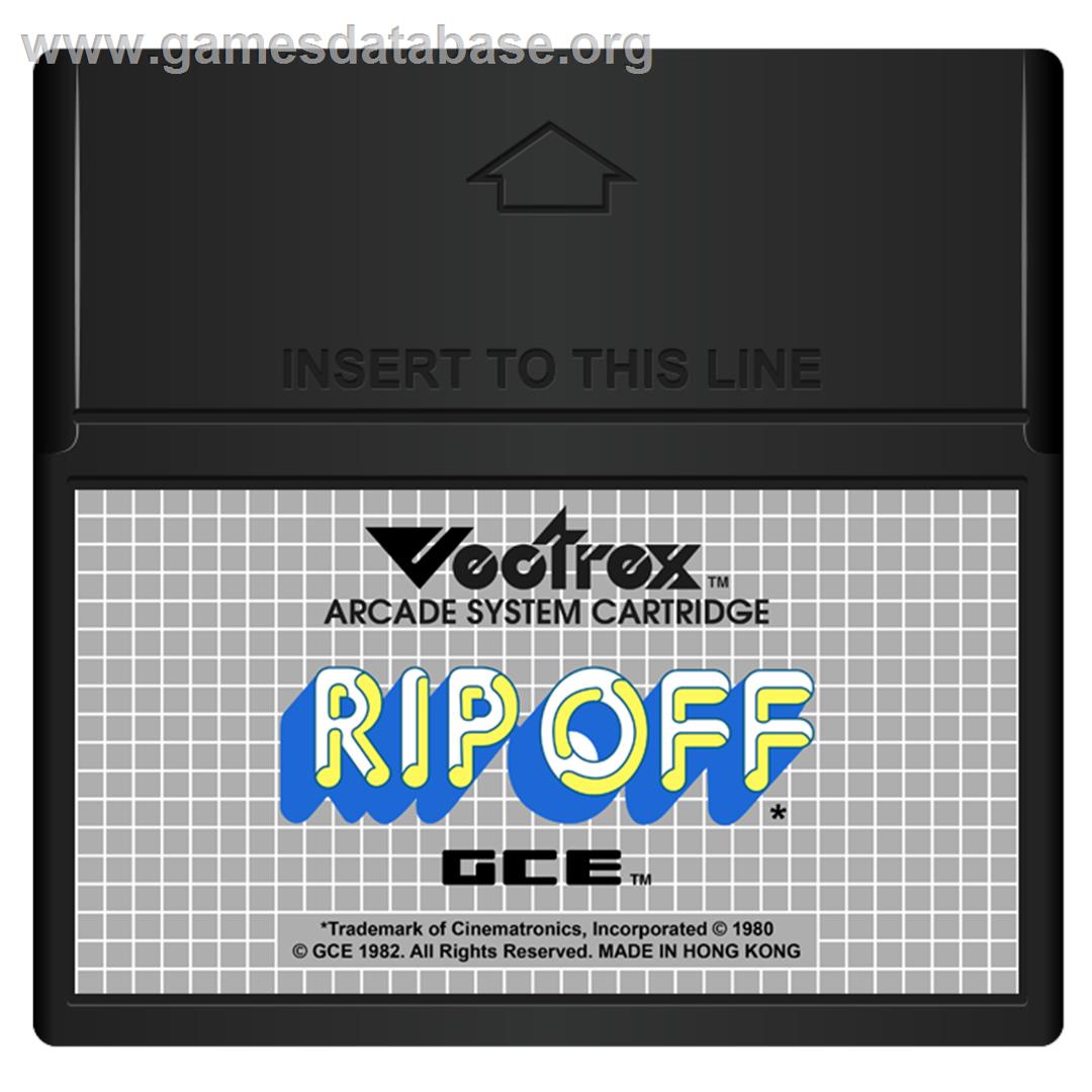 Rip-Off - GCE Vectrex - Artwork - Cartridge