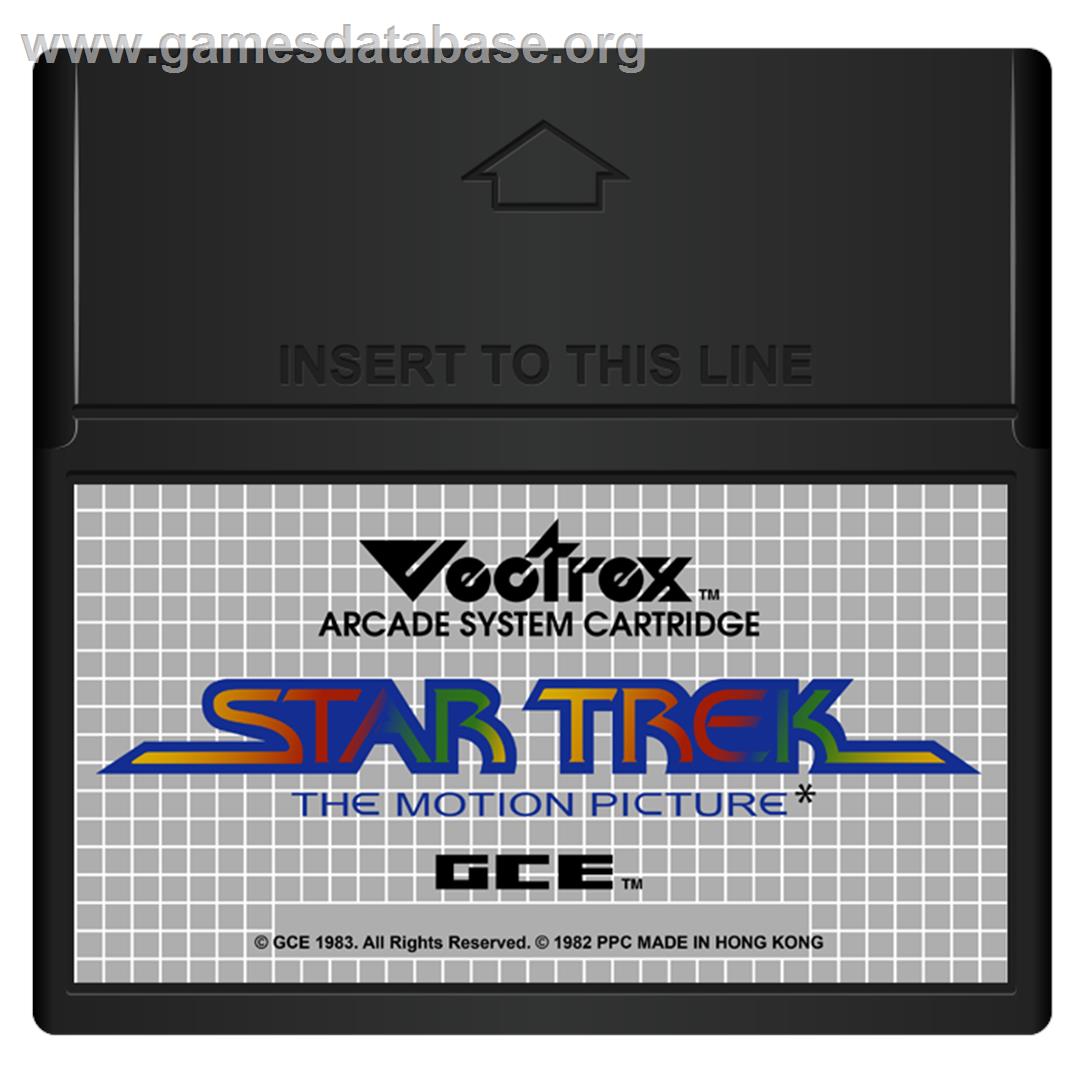 Star Trek: The Motion Picture (Patched) - GCE Vectrex - Artwork - Cartridge