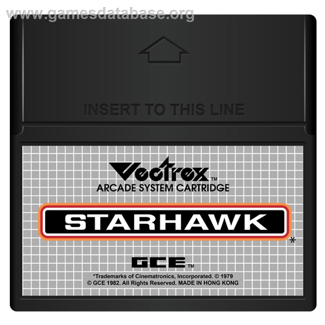 Starhawk - GCE Vectrex - Artwork - Cartridge