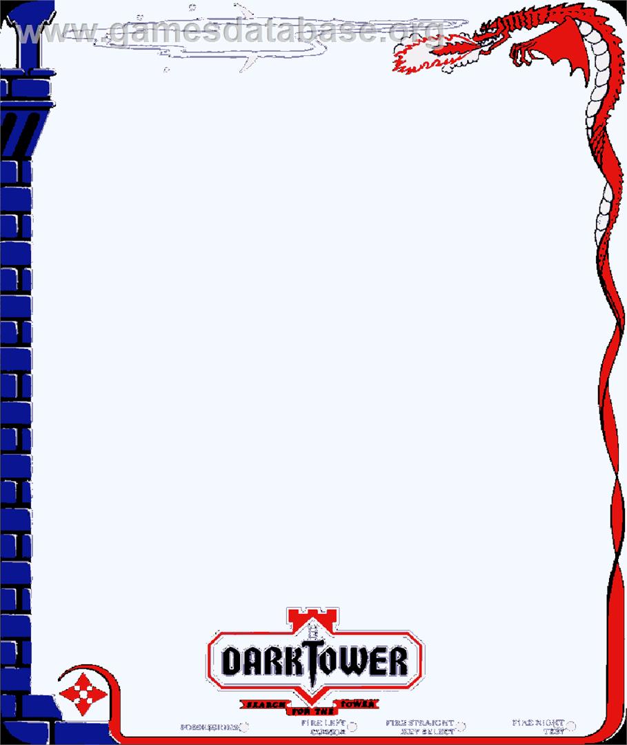 Dark Tower (Prototype) - GCE Vectrex - Artwork - Overlay