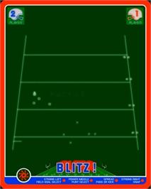 In game image of Blitz! Action Football on the GCE Vectrex.