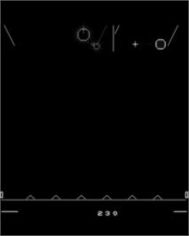 In game image of Patriots on the GCE Vectrex.