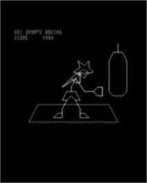 In game image of VecSports Boxing on the GCE Vectrex.