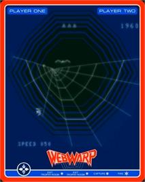 In game image of Web Wars on the GCE Vectrex.