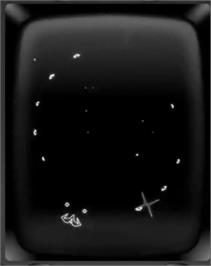 In game image of Wormhole on the GCE Vectrex.