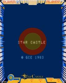 Title screen of Star Castle on the GCE Vectrex.