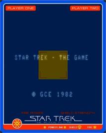 Title screen of Star Trek: The Motion Picture on the GCE Vectrex.