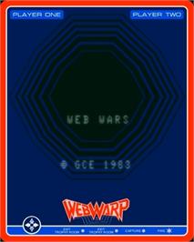 Title screen of Web Wars on the GCE Vectrex.