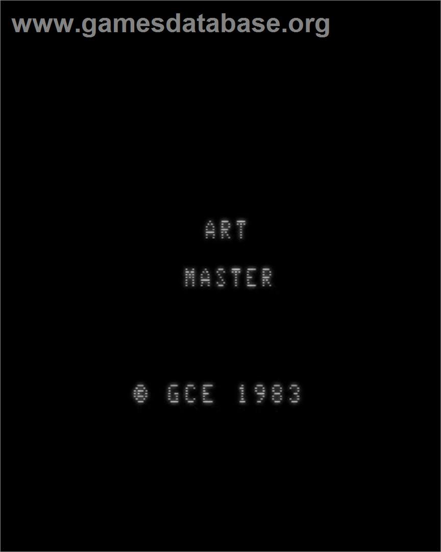 Art Master - GCE Vectrex - Artwork - Title Screen