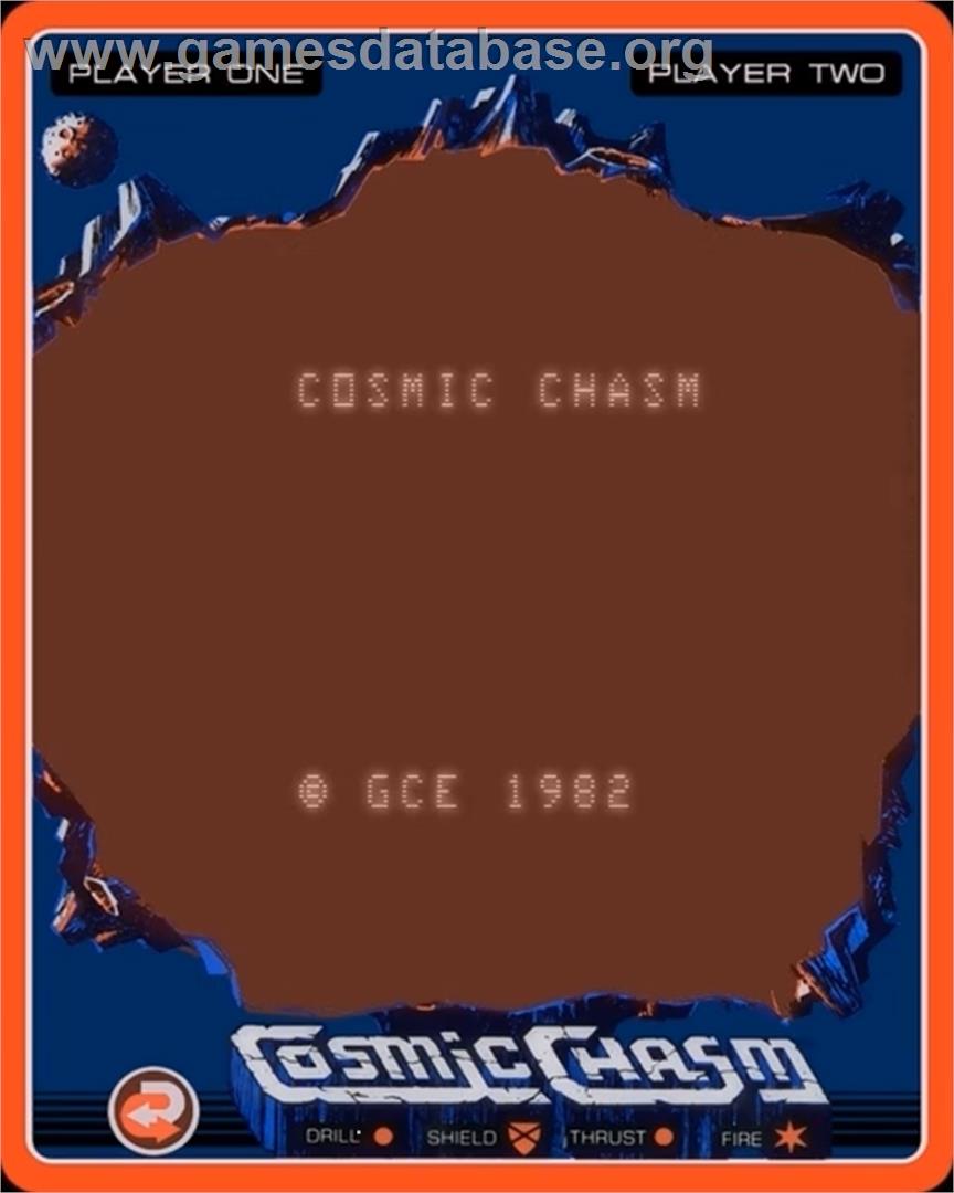 Cosmic Chasm - GCE Vectrex - Artwork - Title Screen