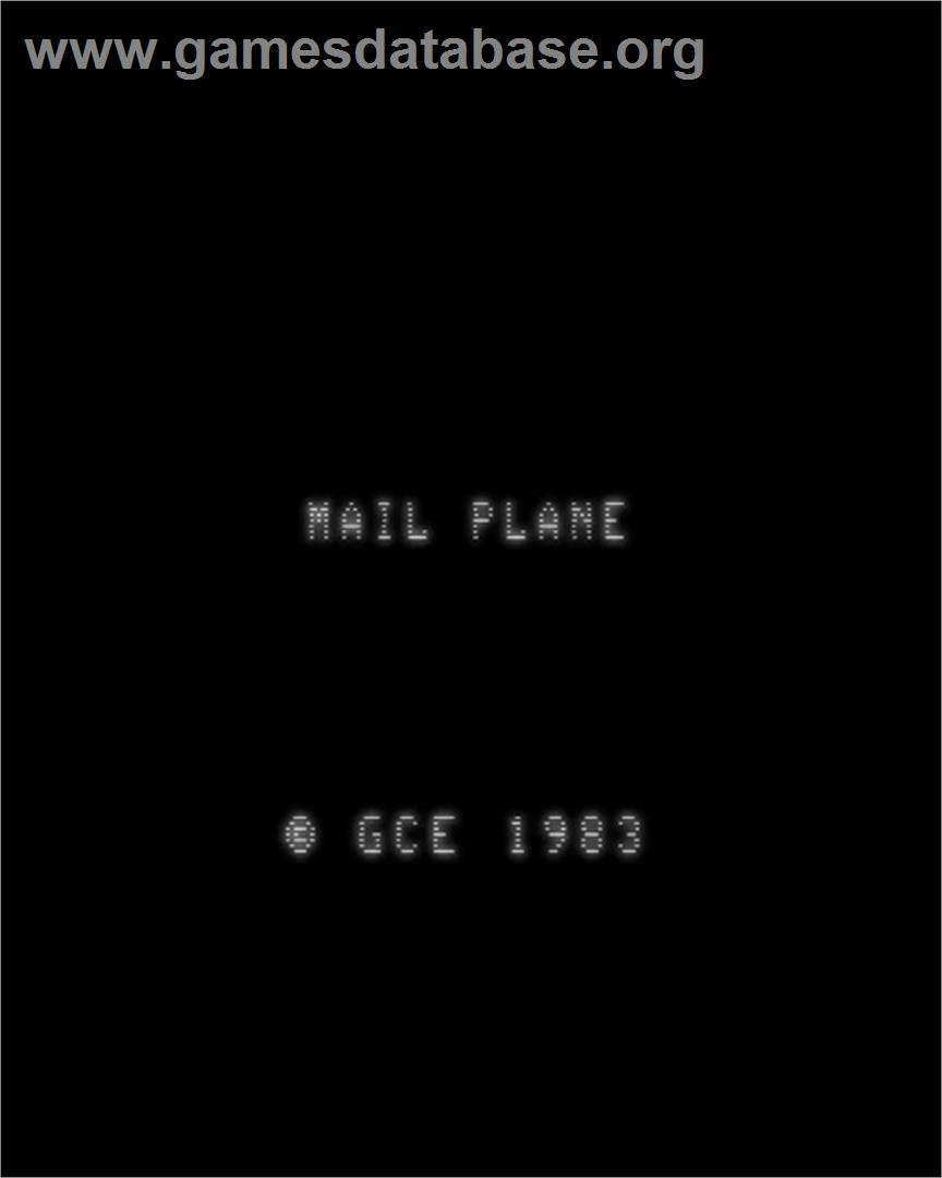 Mail Plane - GCE Vectrex - Artwork - Title Screen