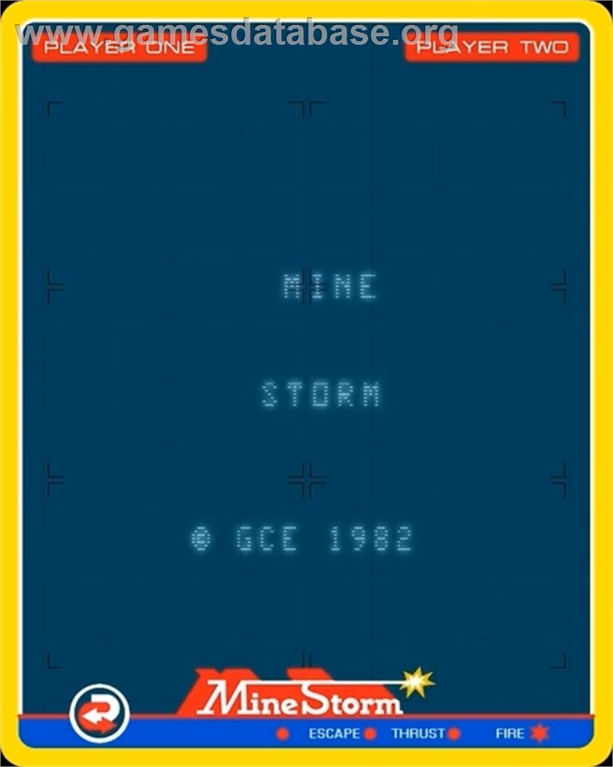 Mine Storm - GCE Vectrex - Artwork - Title Screen