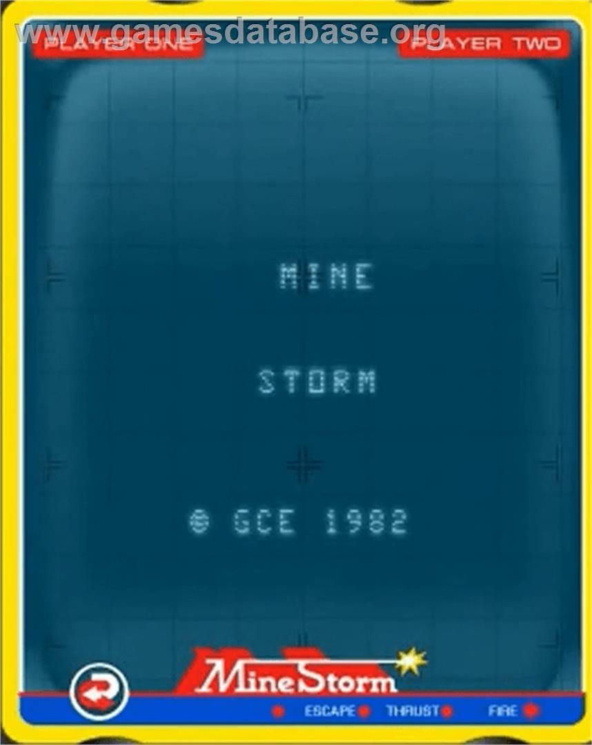 Mine Storm II - GCE Vectrex - Artwork - Title Screen