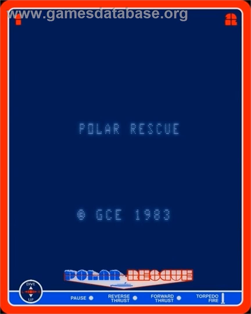 Polar Rescue - GCE Vectrex - Artwork - Title Screen