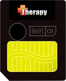 Cartridge artwork for Therapy on the Gamepark GP32.