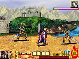 In game image of Dungeon & Guarder - Dragon Gore on the Gamepark GP32.
