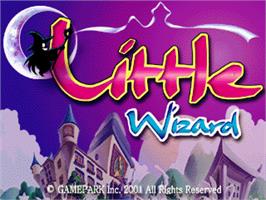 Title screen of Little Wizard on the Gamepark GP32.